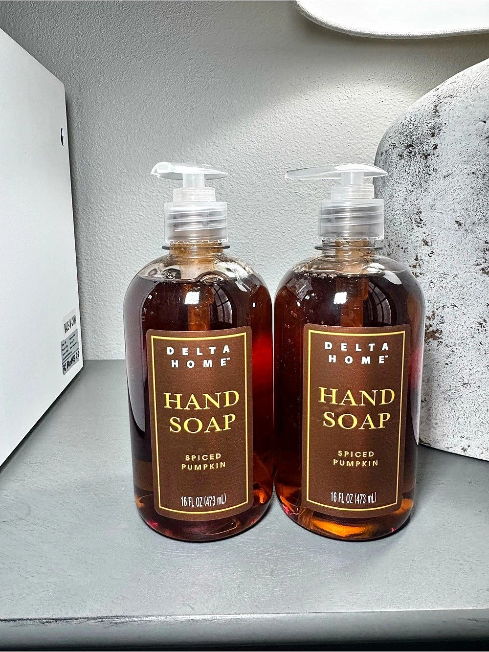 Delta Home Spiced Pumpkin Hand Soap Set NWT